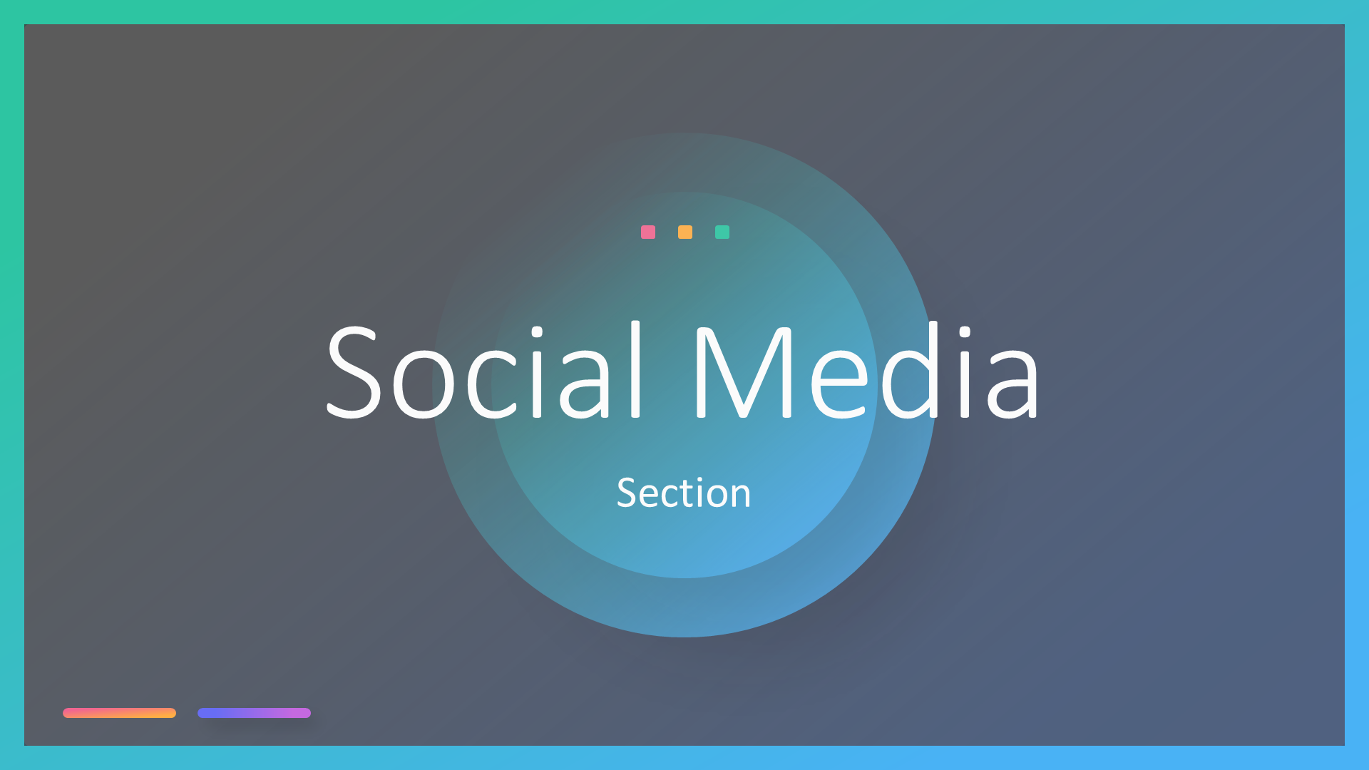 Social Media Light slide 1